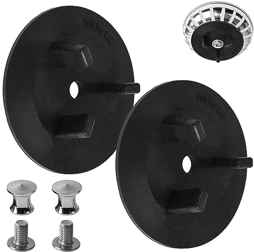 Ersatz Dichtung mit Befestigung, 2 Sets, kompatibel mit IKEA Siphon ATLANT und DOMSJÖ, Kit mit Montageschraube und Mutter, Siebkörbchen Ersatzteil, Ersatzschraube mit Gummidichtung Siebkorb Spüle