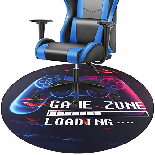 Capslpad Tappetino protettivo per pavimento da gaming, 120 x 120 cm, antiscivolo, per sedia da ufficio, per pavimenti in legno duro, per sala giochi, casa, ufficio, laminato, piastrelle
