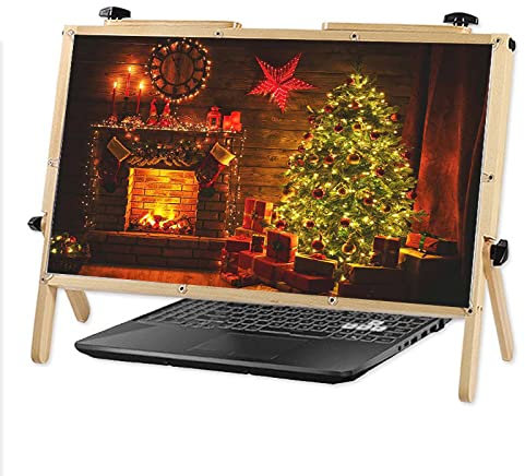 2022 3D High-Definition-Laptop-Bildschirmlupe, Blu-ray 3-Fach-Vergrößerungslinse, tragbarer Verstärker-Desktop, kompatibel mit Laptops, iPads, Mobiltelefonen (natürlich)