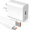 66W USB Plug SuperCharge Power Adapter for Honor 400, USB Fast Charger Plug w/ 6A Super Charging Cable 1M, Wall Charger UK Fast Charing for Honor X6c X6b X7b X7c 200 400 Lite Magic6 7 Lite V5 Pad X9 9