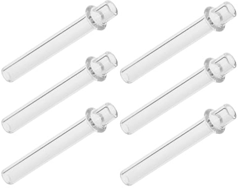 ERINGOGO 6 Glasdochtrohre Für Öllampen Glasröhrchen Für Docht Öllampe Dochthalter Für Öllampe Ersatzteile Für Öllampen Einfacher Dochtwechsel Gleichmäßige Flamme Für Haushalt Und Labor