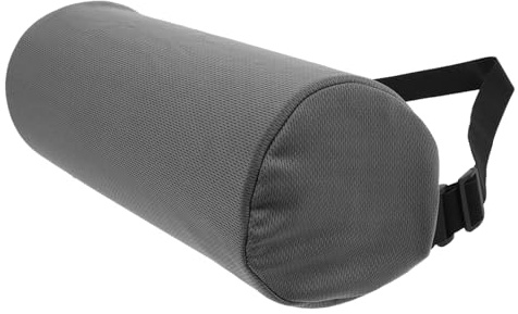 Garneck Cojín Lumbar Ajustable para Silla de Oficina y Asiento de Coche Almohada de Espalda de Espuma Ergonómica con Funda Lavable Soporte para de Color Gris