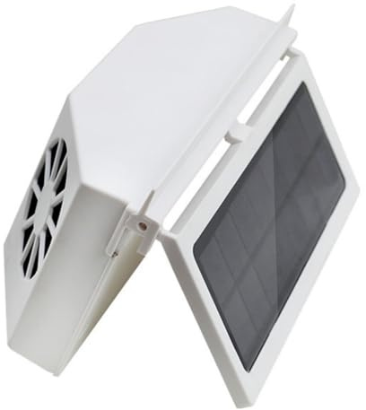 LOLIPPYY Ventilador Solar para Coche Ventilación Silenciosa y Portátil Fácil Instalación Enfriador de Aire Automotriz sin Baterías para Eliminación de Olores y Vehículos