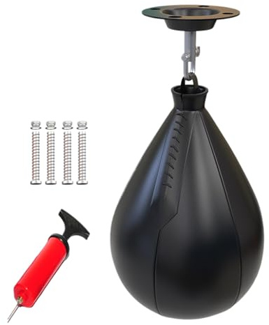 Höhenverstellbare - Boxen Punchingball | Heavy Duty Boxtraining Equipment | Boxsack MMA Boxbirne Training Set Boxausrüstung Für Zuhause, Fitnessstudio