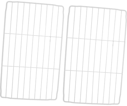 CAXUSD 2pièces Etagere Réfrigérateur Métallique Séparateur De Rangement Interne Pour Organiser Aliments Blanc Lot