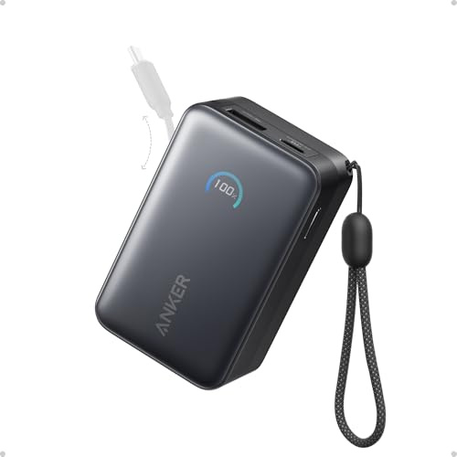 POWERBANK ANKER NANO 10000 MAH 45W CON CABLE USB-C RETRACTIL
