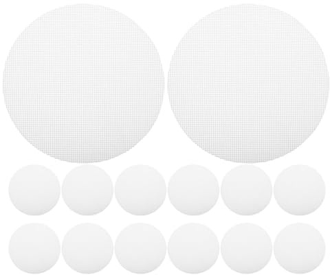 TOYANDONA 30pcs Multipurpose Silicone Liner for Bamboo Steamer - Air Fryer Pressure Cooker Reusable Silicone Baking Mat Non Stick Round Sheet Replacement for Restaurant