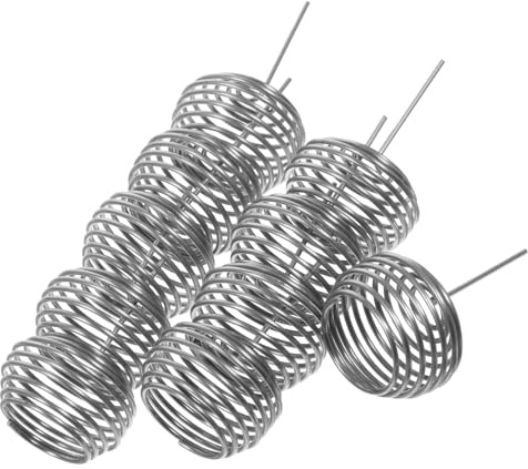 Alasum Cestas de Acero Inoxidable y Fáciles de Usar 10 para Fertilizante Granular Reutilizables para Plantas en Maceta y Balcón