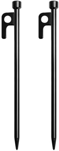 SHERCHPRY 2 Stück Robuste Metall Zeltheringe 30cm Wetterfeste Zeltpflöcke mit Verdickten Spitzen für Camping Pavillons und Windfeste Zeltbefestigung