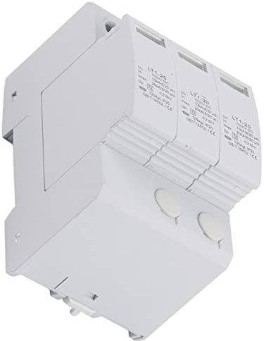 DANAIXZ Dispositivo scaricatore di sovratensione 3P House Premium ritardante di fiamma a risposta rapida Protezione contro i fulmini per la sicurezza degli elettrodomestici 3P20KA (3p20ka)
