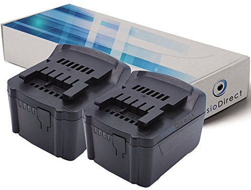 Lot de 2 Batteries pour Metabo RC 14.4-18 6.02106.00 Radio de Chantier 3000mAh 14.4V - Visiodirect -