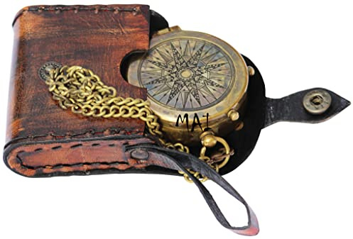Pocket Compass for Hiking, Survival Instrument Antique “So You Can Always Find Your Way Back Home” Engraved Camping Pocket Nautical Vintage Navigation Outdoor by MAI