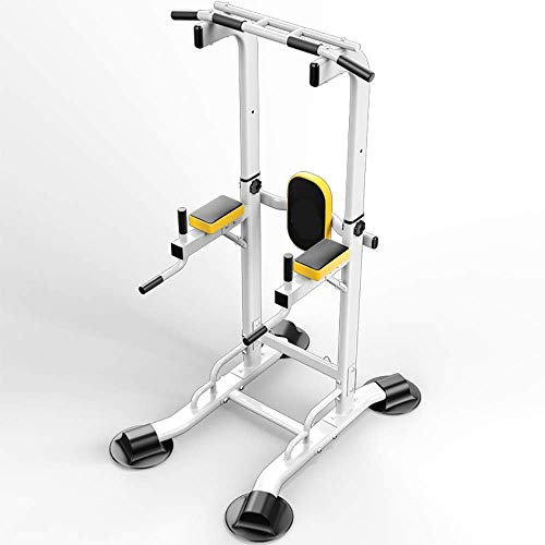 Verstellbare und Bank Squat Rack Tragbare Langhantel Rack mit Hanteln Rack Stand Paar Home Gym Squat Maschine Hantelbank, weiß