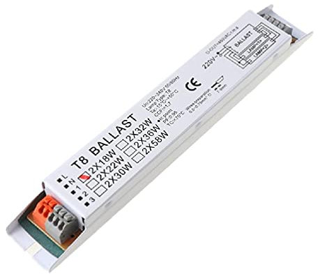 Huihuay T8 220-240V AC 2x58W Wide Voltage Electronic Ballast Fluorescent Lamp Ballasts, Keep Any Room Perfectly Lit Perfect for Use by Professionals or Home Repair