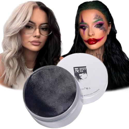 Cire Capillaire Colorée Hommes et Femmes Cire Coloration Temporaire Cheveux Cire de Couleur de Cheveux Soluble Dans l'eau Cire Capillaire Naturelle