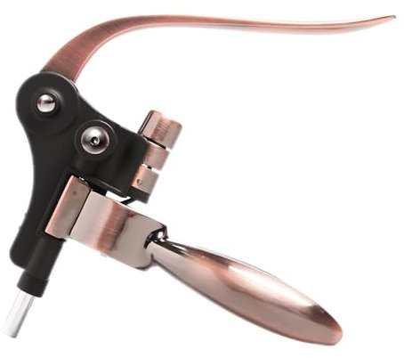 BNCHI Abridor de botellas de vino con palanca de sacacorchos, color marrón