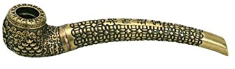 Smoking Pipe Brass Tobacco Pipe Vintage Smoke Pipe for Parties Birthdays Ceremonies and Festivals