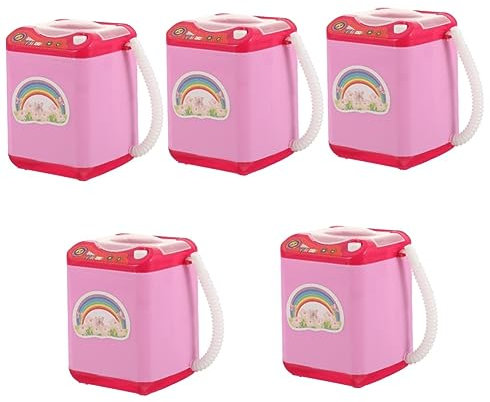 TOYANDONA 5 Stück Spielzeug-Waschmaschine Kinderspielzeug Mini-Waschmaschine Kleine Waschmaschine Tragbares Kinder-Frühpädagogisches Spielzeug Mini-Kosmetik-Schwamm-Waschmaschine