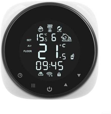 Wi-Fi Smart Thermostat, Programmable Touch Screen LCD for TUYA Temperature Controller, Electric Underfloor Heating Thermostat, App Control(16A)