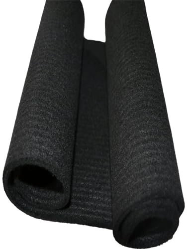 Yinxi 1 Stück 4 mm Vliesstoff mit hohem Sauerstoffgehalt, flammhemmende Wärmedämmung, voroxidierte Faser, Wärmedämmung, schwarzes Filztuch (Color : 50cm, Size : 50cm-01)