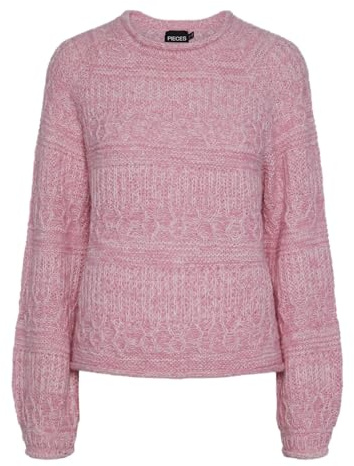 Pieces Pcnuella Ls O-Neck Knit BC Pull en Tricot Femme (Lot de 1)