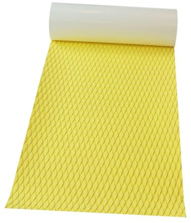 JISADER Traktion Pad Deck Anti Slip Trimmbare Eva Blatt Boot für Kajak Schwimmen Pool Schritt Skateboard, Gelb