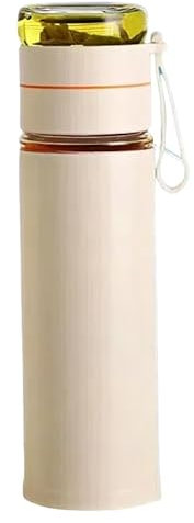 Senr - Taza térmica interior de vidrio para viaje, termo al vacío, vaso a prueba de fugas, taza para café, leche/té para llevar, 570 ml, sin BPA