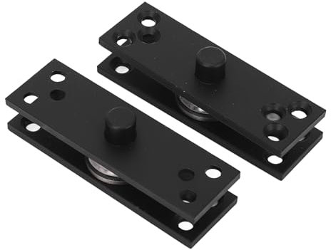 Charnière pivotante robuste en acier inoxydable pour portes en bois, aluminium et verre, rotation à 360°, supporte jusqu'à 220 lb, charnières invisibles, réglable sur 3 positions