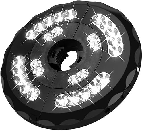 Luce per Ombrellone da Giardino, 28 Luci per Ombrelloni A LED Aggiornate con Tre modalità di Illuminazione E Ricaricabile Tramite USB per Tende da Campeggio E Uso Esterno