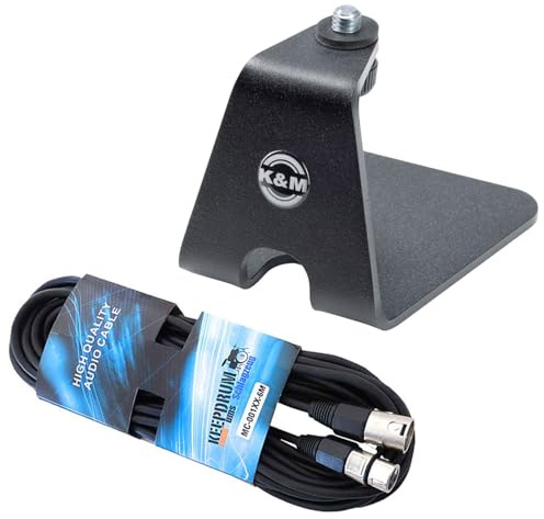 K-M 23240 Tischstativ für Mikrofon + XLR-Kabel