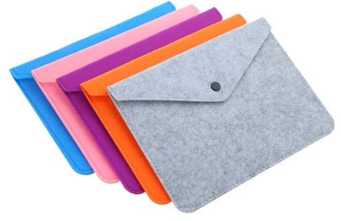 Filz-Aktenordner, Aktentasche, Dokumententasche, Aktenordner, Portfolios, Etui, Briefumschlag, Handtasche, Knopfverschluss