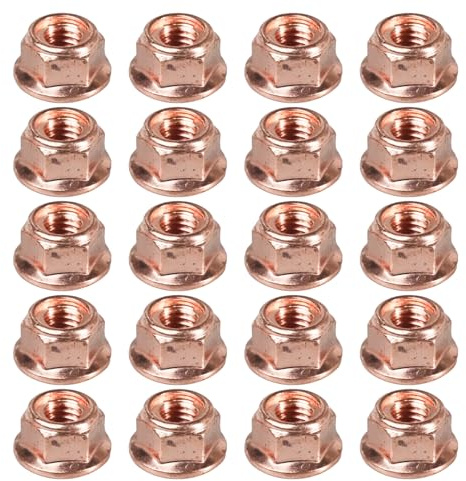 Flewdart 20pcs rame dado collettore di scarico M8 x 1,25, M8 scarico dadi turbo per e30 A2001420072 11621711954