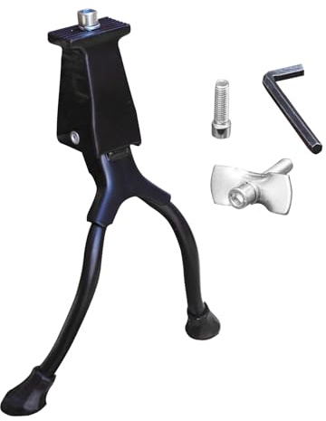 Doppelbein-Fahrradständer – Mittelhalterung für Fahrräder mit Doppelbeinen, Metallträger, Zubehör, stabiler Ständer für Parken, Radfahren, Outdoor, Rennen, Sport, Pendeln