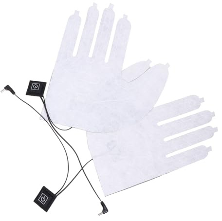 WHAMVOX Beheizbare Handschuhe mit Lithium akku Temperaturregelung Tragbare Wärmepads Leichte Weiche und Knickfeste Fingerhandschuhe als Winterhandwärmer für Damen und Herren