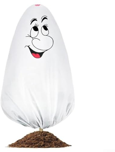 Fundas grandes de protección contra heladas para plantas de invierno, 71 x 80 pulgadas, resistente al desgarro, manta de forro polar con cordón de cremallera (la cabeza vieja)