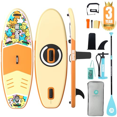 Niphean Stand up Paddling Board mit Sitz und Sup Board Zubehör | 320/305cm Stabiles Sup Board 200kg für 2 Personen, Robustes und Langlebiges Standup Paddle Board aufblasbar