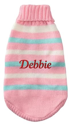 Personalisiertes Hundepullover mit Eigener Name, Fleece Hundepulli für Kleine Hunde, Hundebekleidung & Zubehör für Chihuahua