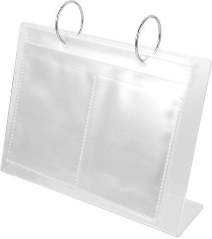 Artibetter Album de Présentation pour Stickers Ongles Nail Art, Format 4 Pouces 68 Emplacements Transparents, Classeur Portable pour Collection D'autocollants de Manucure et Rangement