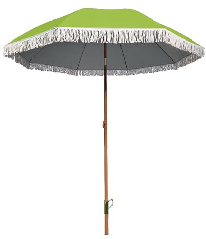 JTKXM ombrellone da giardino spiaggia balcone spiaggia antivento terrazzo esterno,ombrelloni da esterno giardino,parasole,È resistente，leggero e portatile，Design inclinato(Green)
