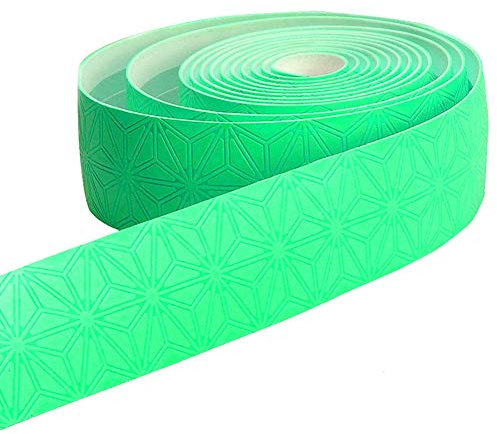 Lenkerband Streifen, Griffband Fahrradzubehör Lenkerband Band Lenker Rennrad Leder Pu Bandage[2 Paar],Grün
