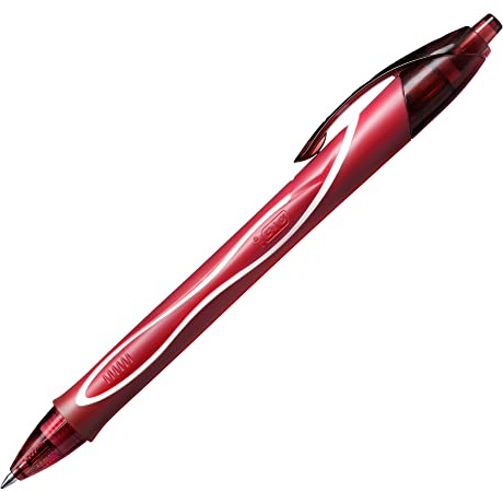 BIC Deutschland Gel-ocity Quick Dry Gel-Roller Medium in Rot – 12er Set, 949874