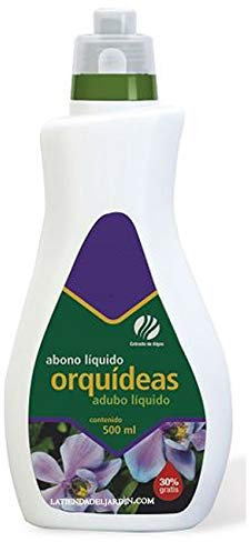 Suinga ABONO LÍQUIDO PARA ORQUÍDEAS de 500 ml. Favorece la floración y potencia colores vistosos y naturales
