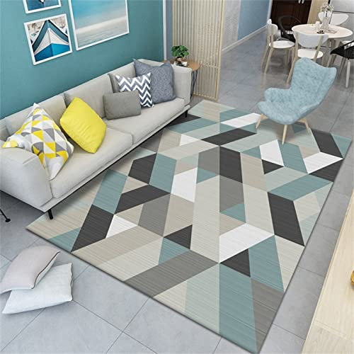 Auto Teppiche Mehrfarbig Teppich Kinderzimmer Mädchen carpeto Teppich Einfache Moderne Geometrische Farbabstimmung 300x400cm Baby Teppich Junge waschbarer Teppich Wohnzimmer