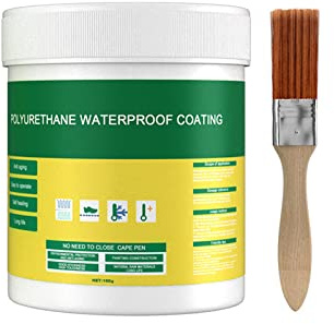 Wasserdichte unsichtbare Dichtungsmasse, wasserdichte Polyurethan-Beschichtung, selbstklebende Polyurethan-Dichtheitsbeschichtung für das Badezimmerdach, Mehrfarbig (100g)