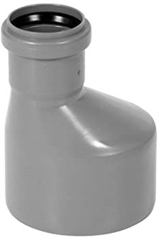 KNM TRADE HT-Reduktion lang DN 110 auf 50 – Übergang PP grau für Innenabwasser