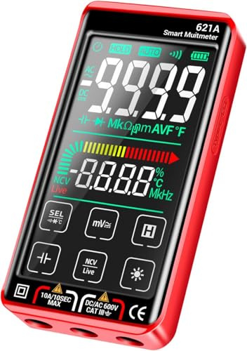 621A Touch Screen Multimetro Digitale Intelligente 9999 Conta Auto Range Ricaricabile Portatile NCV Misuratore Universale Voltmetro Amperometro
