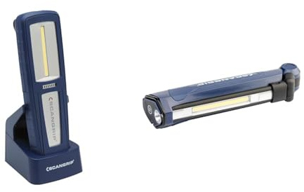 Scangrip | LED-Handleuchte UNIFORM | mit Ladestation | 500 Lumen | Schutzart IP65 & 03.5612 - Linterna Slim [Energy Class A+]