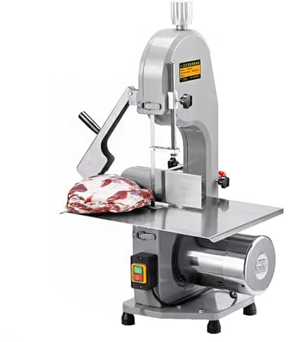 CANGMING Macchina della Segale Elettrica Commerciale, Taglio di Carne Congelata, Lama da Sega Ossea Piccola Domestica, 1450 Giri/Min,Aluminum Alloy