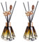 2Pcs 60ml/2oz Reed Diffuser Bottles Empty Refillable Glass Diffuser Jars Aromatherapy Container Fragrance Accessories Use for DIY Replacement Reed Diffuser Sticks Home Bathroom Decor