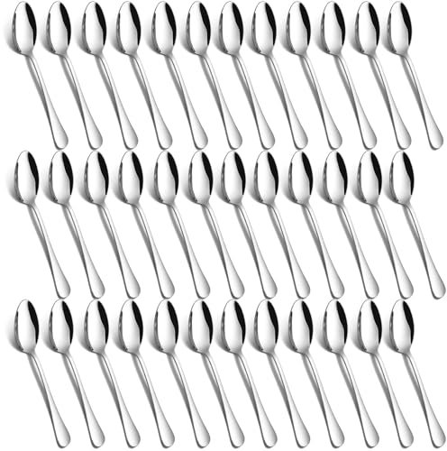Teelöffel 36er Set, PionStar Edelstahl kaffeelöffel Set, (5,5/14cm) Spülmaschinenfest, latte macchiato löffel/espressolöffel/kleine löffel/Dessertlöffel für Zuhause/Küche/Restaurant